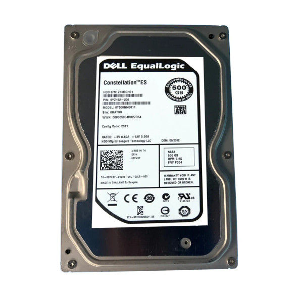 6VVK7 - Dell 500GB 7200RPM SATA 6Gb/s Hot-Swappable 64MB Cache 3.5-inch Hard Drive with Tray