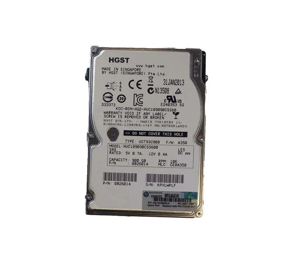 703244-001 - HP 900GB 10000RPM SAS 6Gb/s Hot-Swappable 2.5-inch Hard Drive
