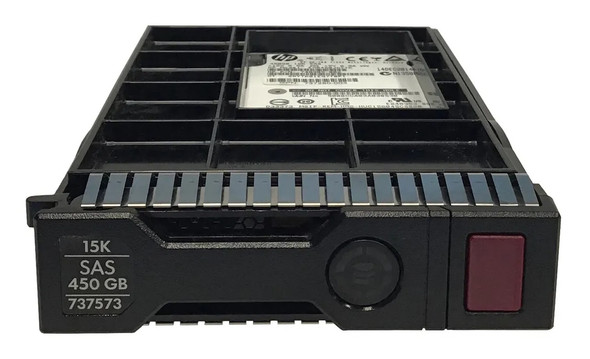 737394-B21 - HP 450GB 15000RPM SAS 12Gb/s Hot-Swappable 2.5-inch Hard Drive with SC Converter
