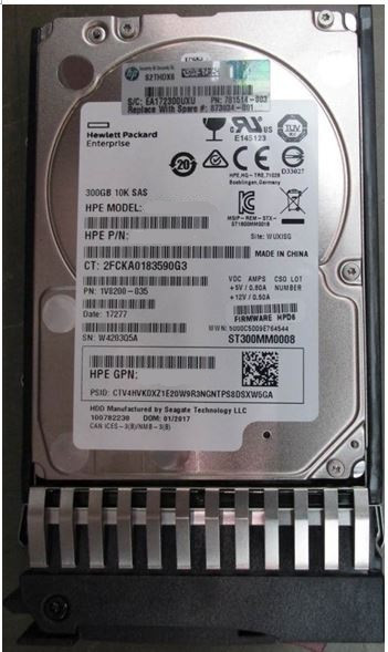 873034-001 - HPE 300GB 10000RPM SAS 12Gb/s 2.5-inch Dual Port Hot-Swappable Enterprise Digitally Signed Firmware Hard Drive With Tray