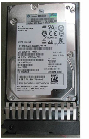 875217-003 - HP 900GB SAS 12G 15000RPM SFF Hard Drive