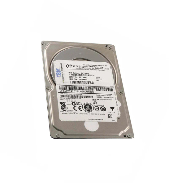 90Y8890 - IBM 600GB 10000RPM SAS 6Gb/s Hot-Swappable 64MB Cache 2.5-inch Hard Drive