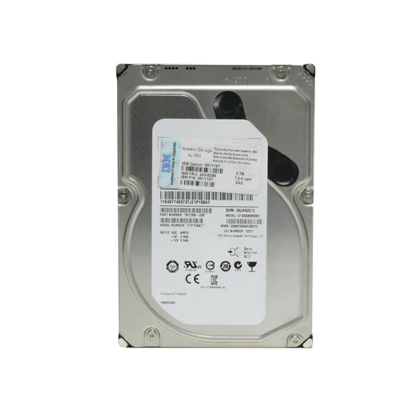99Y1167 - IBM 2TB 7200RPM SAS 6Gb/s Hot-Swappable 3.5-inch Hard Drive with Tray