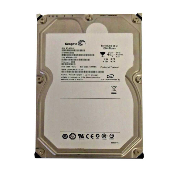 9EF248-003 - Dell 1TB SAS 3Gb/s 7200RPM Nearline 3.5-inch Hard Drive with Tray