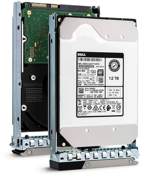 9HXK6 - Dell 12TB 7200RPM SAS 12Gb/s Hot-Swappable Nearline (512e) 3.5-inch Hard Drive with Tray for PowerEdge G14