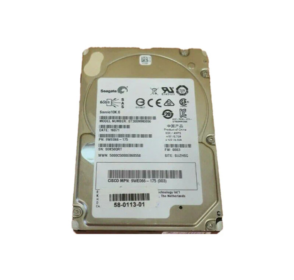 9WE066-175 - Seagate Savvio 10K.6 300GB 10000RPM SAS 6Gb/s 64MB Cache 2.5-inch Hard Drive