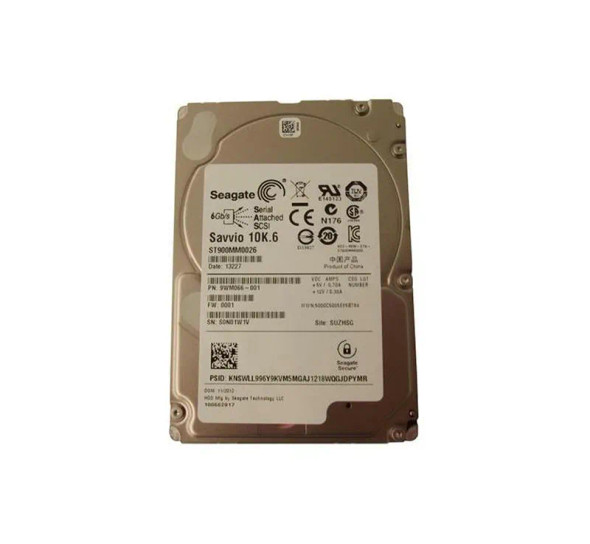 9WM066-001 - Seagate Savvio 10K.6 900GB 10000RPM SAS 6Gb/s 64MB Cache 2.5-inch Hard Drive