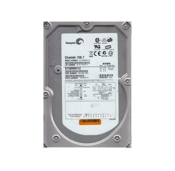 9X1006-180 - Seagate Cheetah 10K.7 300GB 10000RPM Ultra-320 SCSI 8MB Cache 3.5-inch Hard Drive