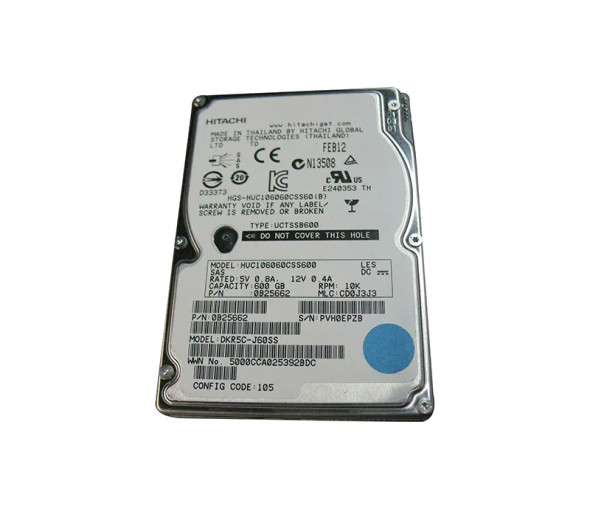 DKR5C-J60SS - Hitachi Data Systems 600GB 10000RPM SAS 6Gb/s 64MB Cache 2.5-inch Hard Drive