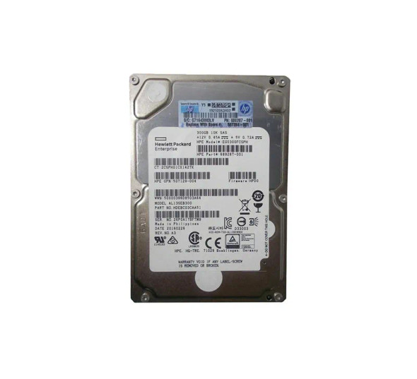 EG0300FCSPH-SC - HP 300GB 10000RPM SAS 6Gb/s Hot-Swappable 64MB Cache 2.5-inch Hard Drive