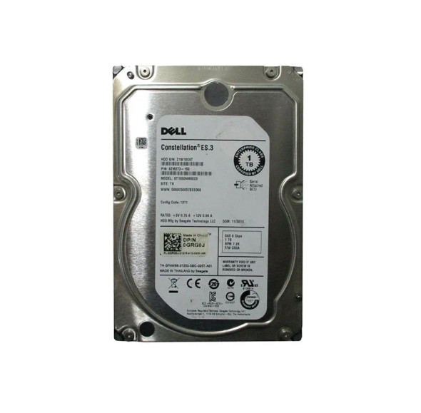 GRG0J - Dell 1TB 7200RPM SAS 6Gb/s 3.5-inch Hard Drive with Tray