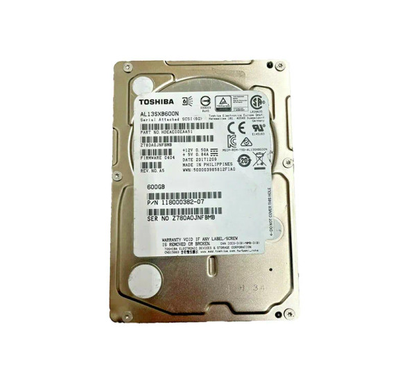 HDEAE00EAA51 - Toshiba Enterprise Performance 600GB 15000RPM 64MB Cache SAS 6Gb/s (512n) 2.5-inch Hard Drive