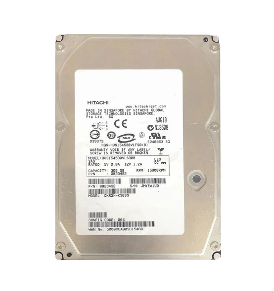 HUS154530VLS300 - Hitachi Ultrastar 15K450 300GB 15000RPM 16MB Cache SAS 3Gb/s 3.5-inch Hard Drive