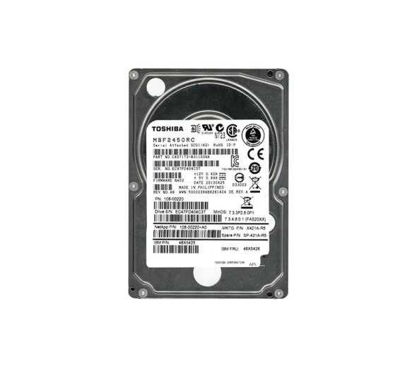 MBF2450RC - Toshiba Enterprise 450GB 10000RPM 16MB Cache SAS 6Gb/s 2.5-inch Hard Drive
