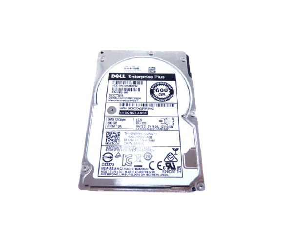 N6HYK - Dell 600GB 10000RPM SAS 12Gb/s Hot-Swappable 2.5-inch Hard Drive with Tray