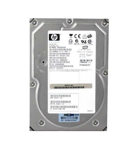 ND25058238 - HP 250GB 10000RPM Fibre Channel 2Gb/s Hot-Swappable 3.5-inch Hard Drive