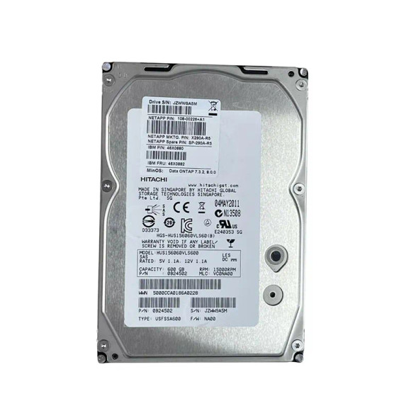 SP-290A-R5 - NetApp 600GB 15000RPM SAS 6Gb/s 3.5-inch Hard Drive