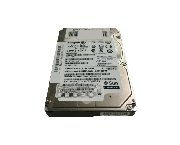 ST930005SSUN300G - Sun 300GB 10000RPM SAS 6Gb/s Hot-Swappable 16MB Cache 2.5-inch Hard Drive