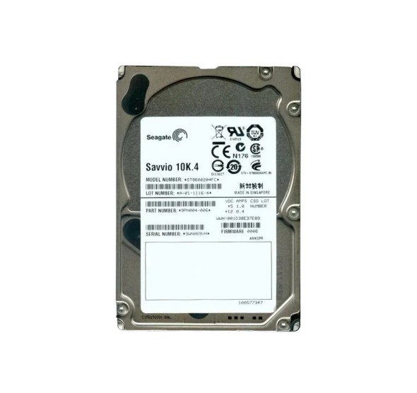 ST9600204FC - Seagate Savvio 10K.4 600GB 10000RPM 16MB Cache Fibre Channel 4Gb/s 2.5-inch Hard Drive
