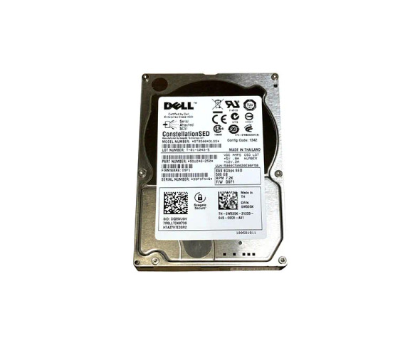 W335K - Dell 500GB 7200RPM SAS 6Gb/s Hot-Swappable 2.5-inch Hard Drive with Tray For PowerEdge G13