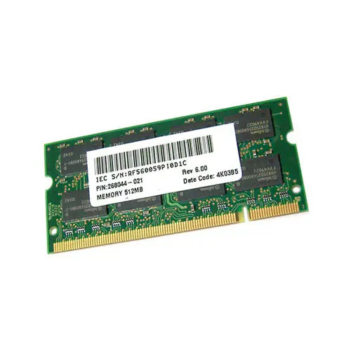 268044-021 - Compaq 512MB DDR-333/PC-2700 SODIMM 200-Pin CL2.5 Dual Rank x8 Non-ECC Unbuffered Memory Module