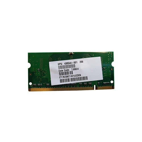 438544-001 - Compaq 256MB DDR2-400/PC2-3200 SODIMM 200-Pin CL3 Single Rank x8 Non-ECC Unbuffered Memory Module