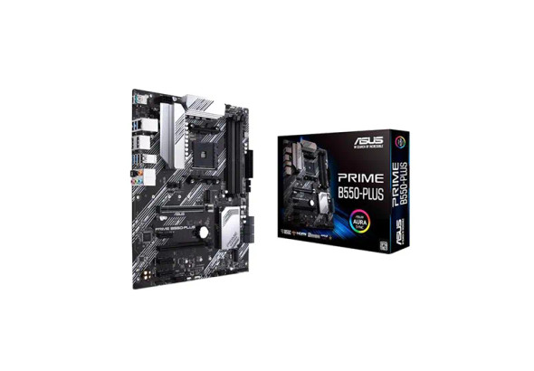 90MB14U0-M0EAY0 - Asus PRIME B550-PLUS Socket AM4 AMD B550 Chipset ATX System Board (Motherboard) Supports Ryzen 5000/3000 Series DDR4 4x DIMM