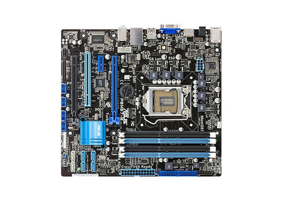 P8H67-M - Asus Socket LGA1155 Intel H61 Chipset Micro-ATX System Board (Motherboard) Supports 2nd Gen Core i7 / i5 / i3 Series DDR3 2x DIMM