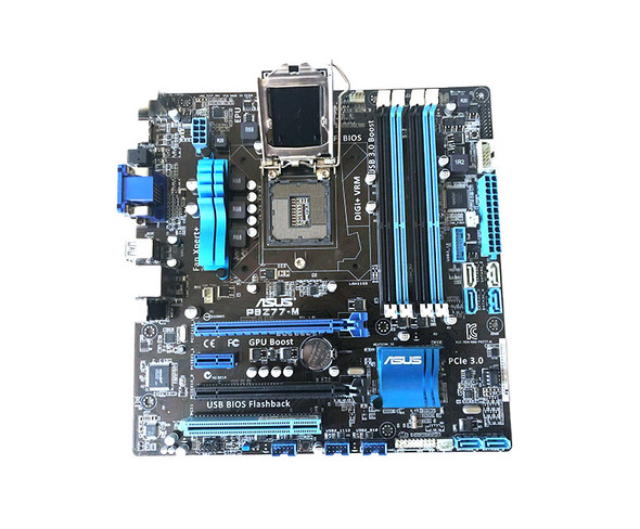 P8Z77-M - Asus Socket LGA1155 Intel Z77 Chipset Micro-ATX System Board (Motherboard) Supports Core i7 / i5 / i3 Series DDR3 4x DIMM