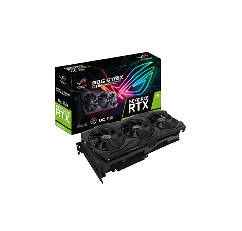 ROG-STRIX-RTX2080TI-O11G-GAMING - ASUS ROG STRIX NVIDIA GeForce RTX 2080 TI Overclocked 11GB GDDR6 2HDMI/2DisplayPort/ USB Type-C PCI-Express Video Card