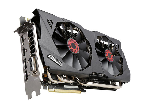STRIX-GTX-980-DC2OC - ASUS NVIDIA GeForce GTX 980 4GB 256-Bit GDDR5 Dual Link DVI-I/ HDMI/ 3x DisplayPort PCI-E 3.0 x16 Video Graphics Card