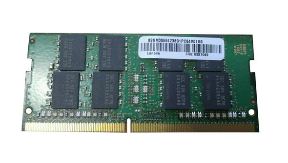 Lenovo 8GB DDR4-2133MHz PC4-17000 260-Pin SoDimm 1.2V Dual Rank non-ECC Unbuffered CL15 Memory Module