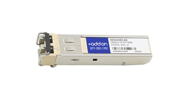 Addonics 100Mb/s 100Base-FX Multi-mode Fiber 2km 1310nm Duplex LC Connector SFP Transceiver Module
