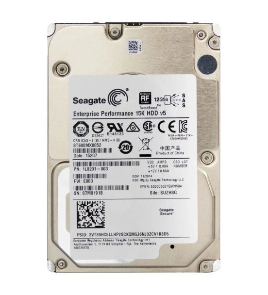 Seagate 1L8201-003 Enterprise Turbo SSHD 300GB SAS 15K 2.5-inch SSHD