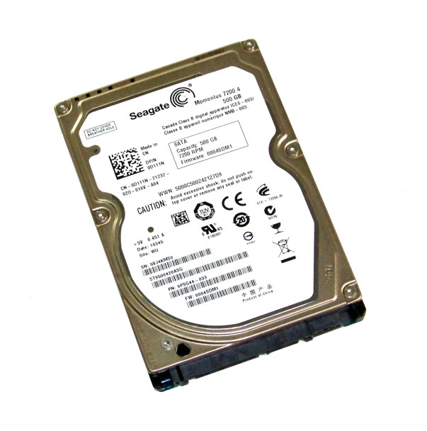 D111N - Dell 500GB 7200RPM SATA 3Gb/s 16MB Cache 2.5-inch Hard Drive