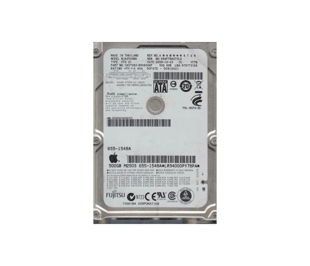 CA07083-B50900AP - Fujitsu 500GB 5400RPM SATA 3Gb/s 8MB Cache 2.5-inch Hard Drive