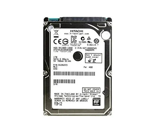 0J26223 - HGST Travelstar 5K1000 Series 1TB 5400RPM SATA 6Gb/s 8MB Cache 512e 2.5-inch Hard Drive