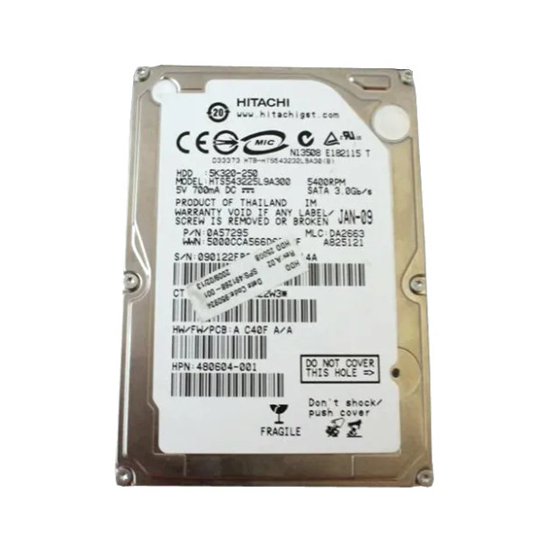 491268-001 - HP 250GB SATA 1.5Gb/s 5400RPM 8MB Cache 2.5-inch Hard Drive