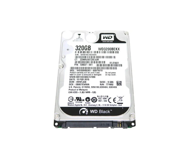 726837-001 - HP 320GB 7200RPM SATA 6Gb/s 16MB Cache 2.5-inch Hard Drive