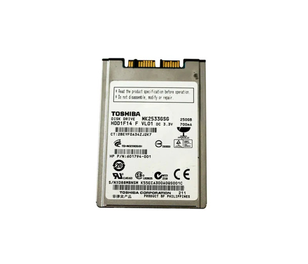 601794-001 - HP 500GB 7200RPM SATA 3Gb/s 16MB Cache 2.5-inch Hard Drive