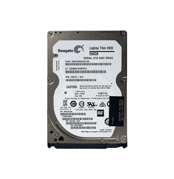 756731-001 - HP 500GB 7200RPM SATA 6Gb/s 32MB Cache 2.5-inch Hard Drive