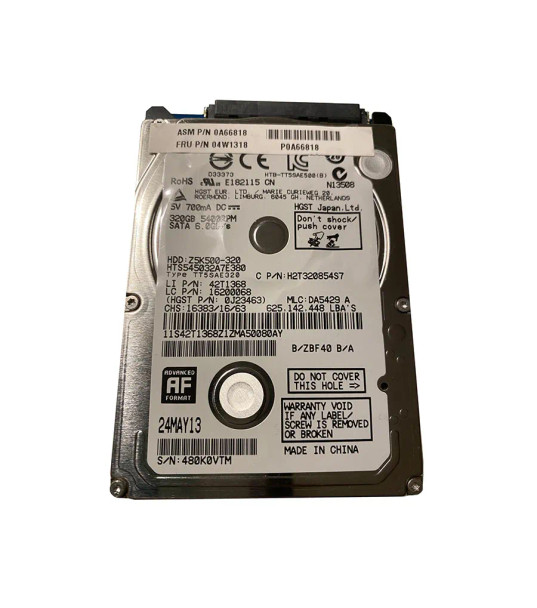 0A66818 - IBM 320GB 5400RPM SATA 6.0 Gb/s 2.5-inch 8MB Cache Hard Drive