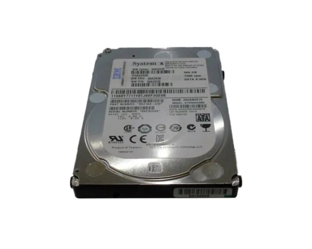 00AD036 - IBM 500GB 7200RPM SATA 6Gb/s 2.5-inch Hard Drive