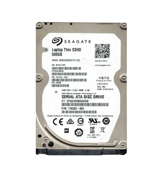 1EJ162-626 - Seagate 500GB 5400RPM SATA 6Gb/s 64MB Cache 2.5-inch Hard Drive
