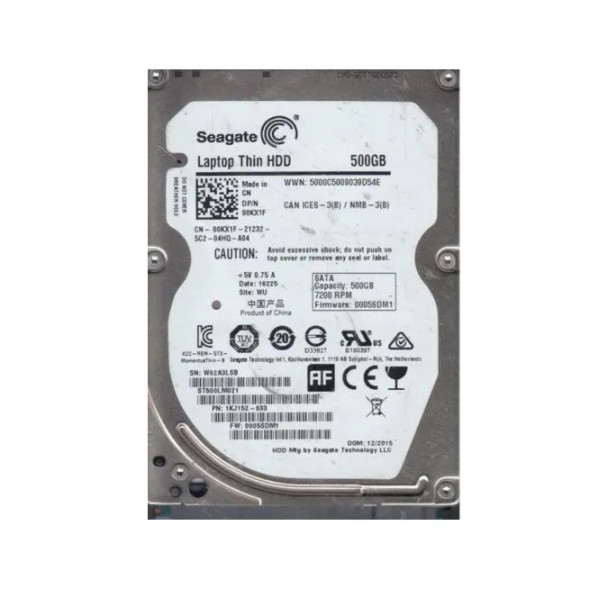 1KJ152-033 - Seagate 500GB 7200RPM SATA 3Gb/s 32MB Cache 2.5-inch Hard Drive