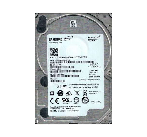 1N217V-566 - Seagate Laptop HDD 3TB 5400RPM 128MB Cache SATA 6Gb/s 2.5-inch Hard Drive
