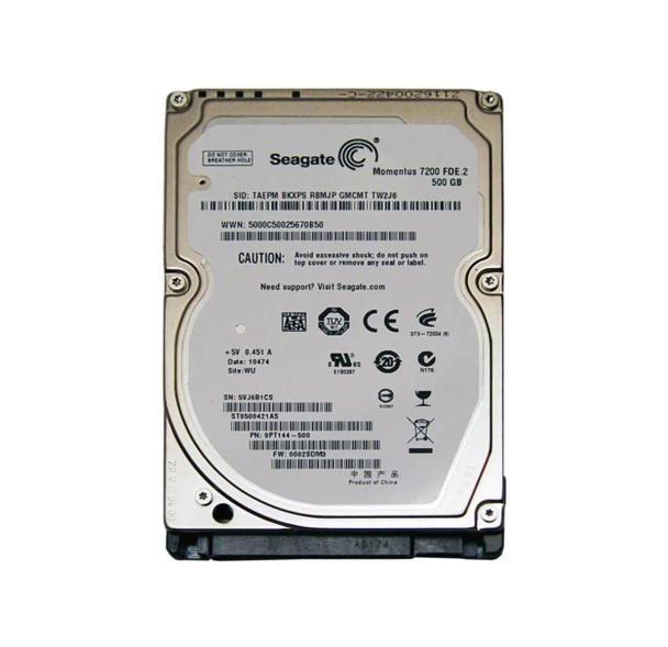 ST9500421AS - Seagate Momentus 7200 FDE.2 500GB 7200RPM 16MB Cache SATA 3Gb/s 2.5-inch Hard Drive