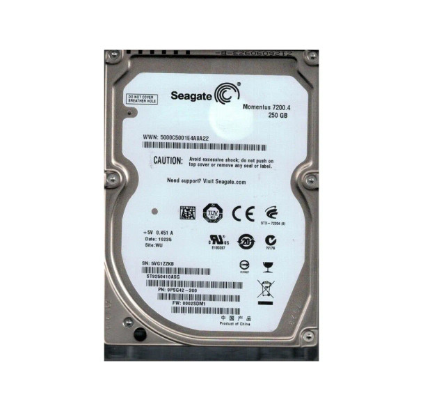 9PSG42-300 - Seagate Momentus 7200.4 250GB 7200RPM 16MB Cache SATA 3Gb/s 2.5-inch Hard Drive