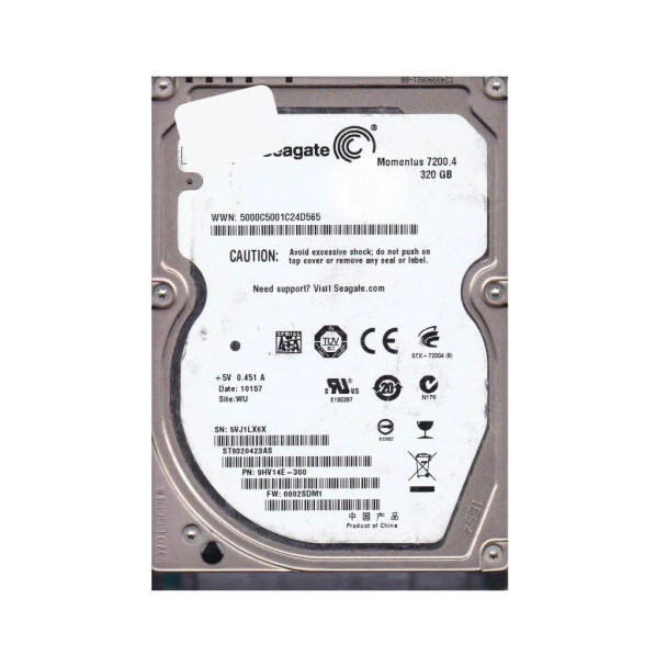 9HV14E-300 - Seagate Momentus 7200.4 320GB 7200RPM SATA 3Gb/s 16MB Cache 2.5-inch Hard Drive