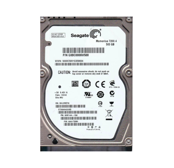 9HV144-150 - Seagate Momentus 7200.4 500GB 7200RPM SATA 3Gb/s 16MB Cache 2.5-inch Hard Drive